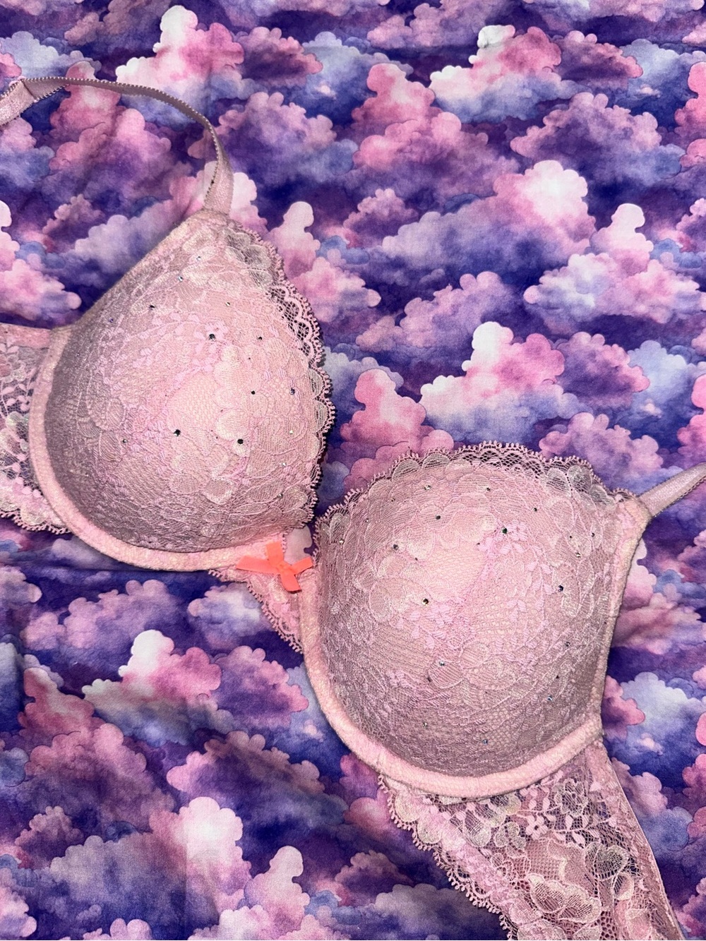 VS • 2013 Dream Angels Push Up Lavender and Rhinestone Bra